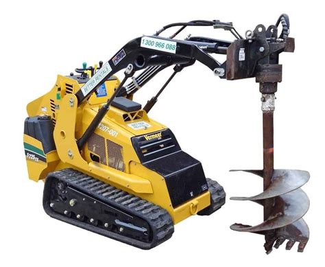 auger for mini digger hire|mini excavator post hole auger.